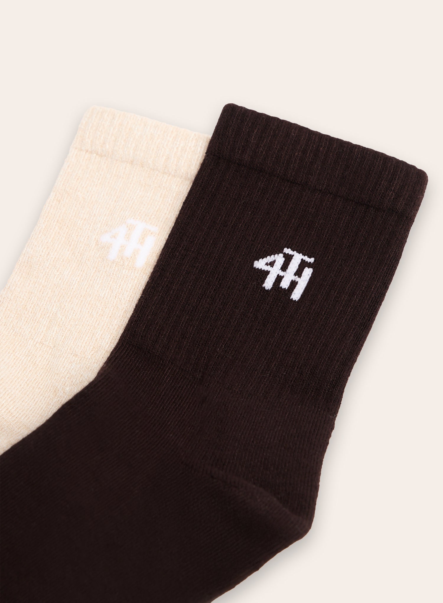 Chocolate And Beige Multipack 4th Branded Socks